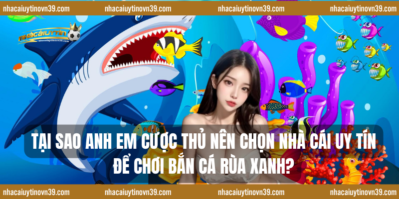 Tại sao anh em cược thủ nên chọn nhà cái uy tín để chơi bắn cá rùa xanh?