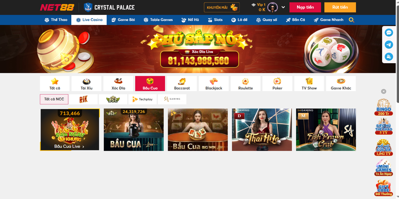 Bầu Cua Net88 cực hấp dẫn