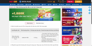 Net88 ưu đãi Thứ 5: Nạp tiền, nhận liền ưu đãi tối đa 1888K