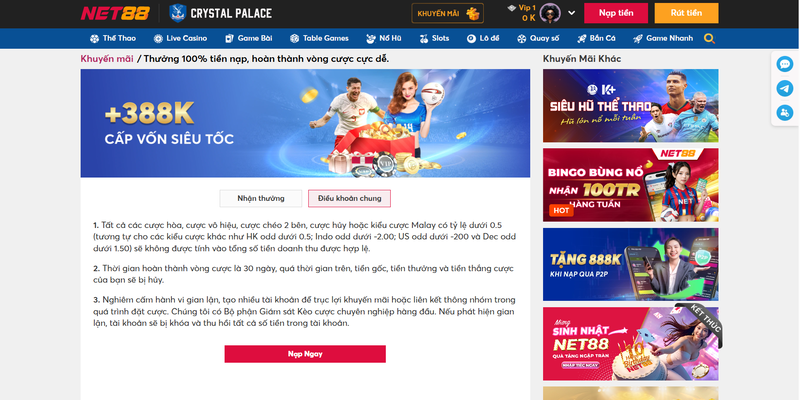 Không được gian lận khi tham gia ưu đãi.