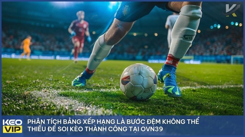 Phân tích bảng xếp hạng là bước đệm không thể thiếu để soi kèo thành công tại OVN39.